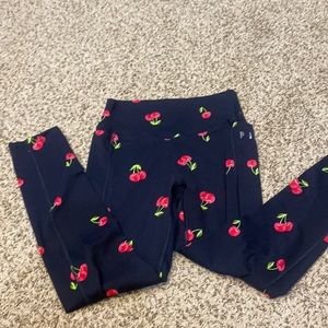 Victoria’s Secret PINK brand cherry print leggings size small